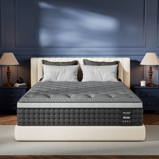 Firm Queen Mattress 14 inch, Cooling Hybrid Mattress in a Box with 5-Zone Support, Luxury Hotel-Collection Design, Enhanced Back & Hip Support, Fiberglass-Free & CertiPUR-US, 365-Night Trial