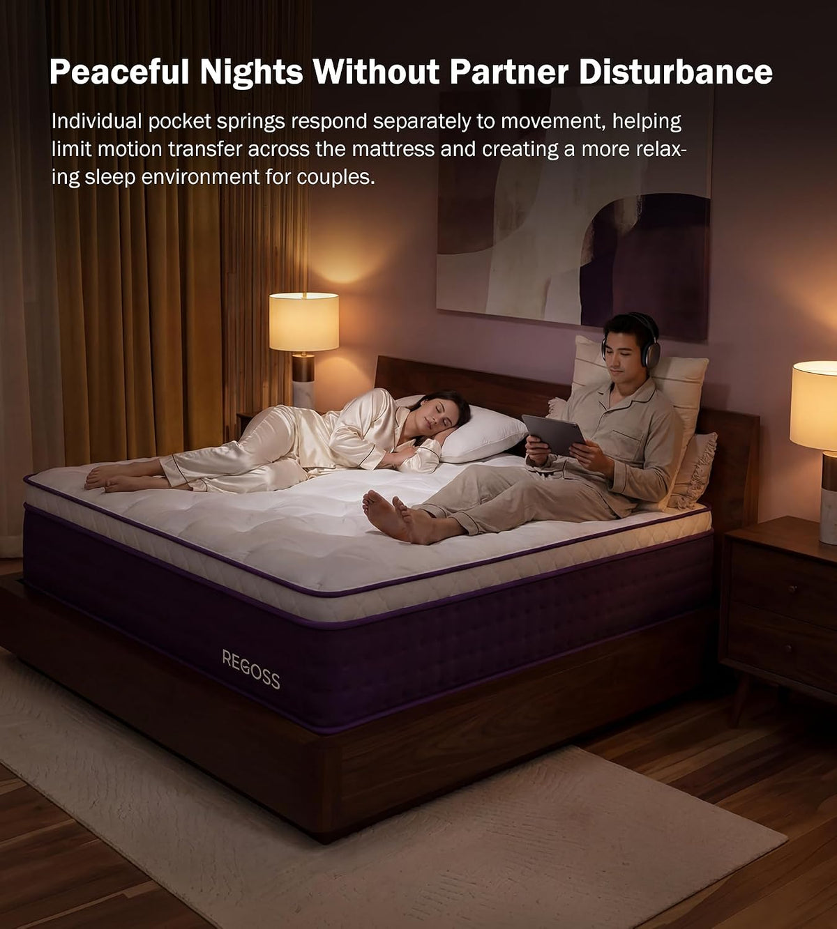 Queen Mattress Hybrid Mattress for Side Sleeper