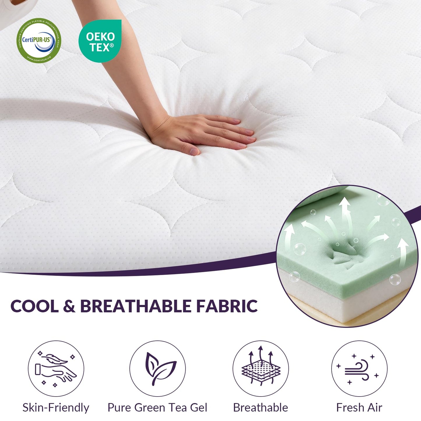 12 Inch Queen Mattress - Plush Hybrid Mattress in a Box, Cooling Gel Memory Foam for Side Sleepers, Cloud-Like Pressure Relief, Fiberglass-Free, 365-Night Trial (Queen)